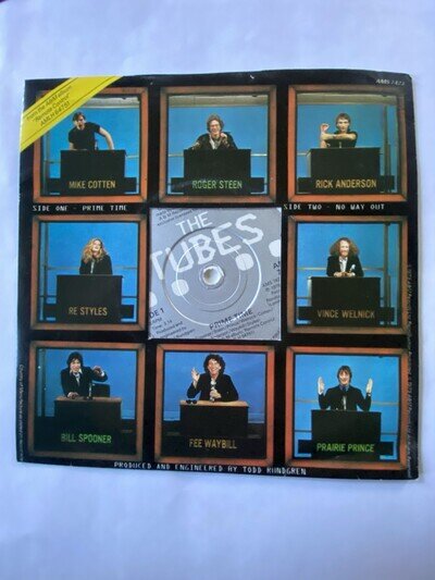 The Tubes - Prime Time - 7" White Vinyl Single 1979 Rare