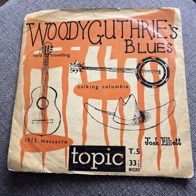 WOODYGUTHRIE BLUES VINYL RECORD WOODYGUTHRIES BLUES