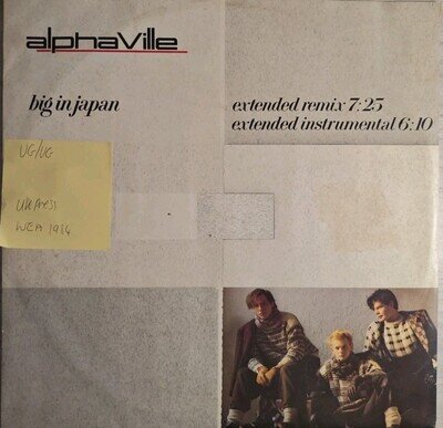 Alphaville Big In Japan Vinyl Record VG/VG X9505 T 1984