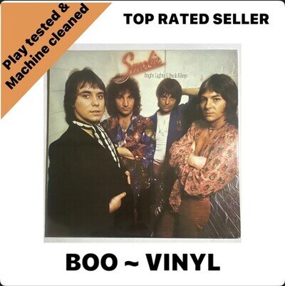 Smokie - Bright Lights And Back Alleys Vinyl LP UK 1977 SRAK 530 EX/EX CON