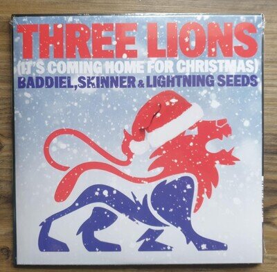 Baddiel, Skinner & Lightning Seeds - Three Lions - White Vinyl 7" Record - New
