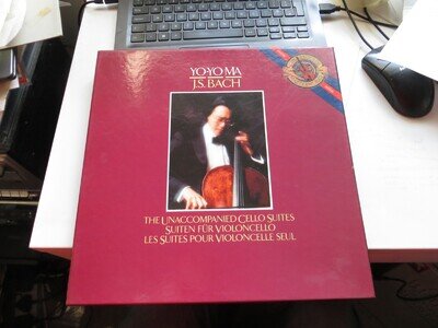 YO YO MA BACH SUITES CELLO VINYL LP NM BOX SET