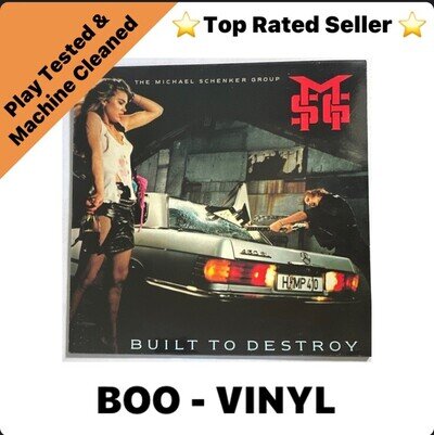 The Michael Schenker Group - Built To Destroy Vinyl LP 1983 Original UK NM / NM