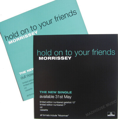 MORRISSEY DISPLAY Poster Hold On To Your Friends 2-Sided In-Store PROMO ONLY UK