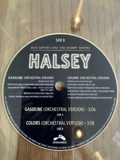 HALSEY BADLANDS PROMO 7” VERY RARE! “GASOLINE” & “COLORS” ORCHESTRAL VERSI