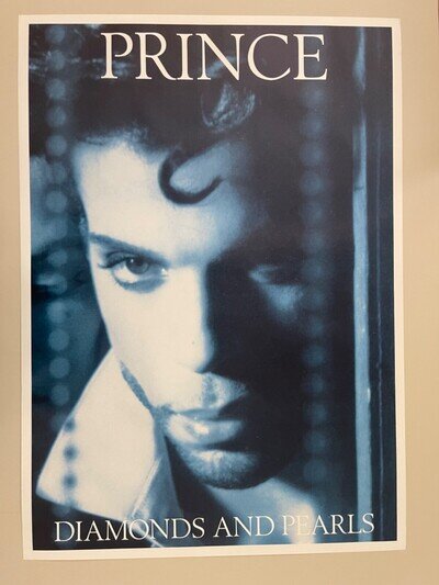PRINCE,DIAMONDS AND PEARLS, RARE 1990’s REPRODUCTION POSTER