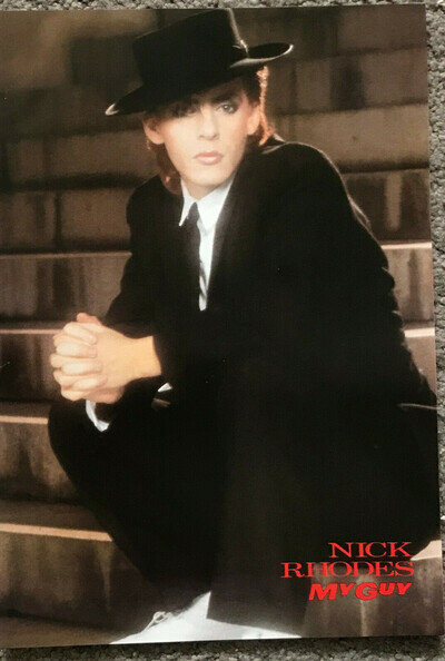NICK RHODES - 1987 full page UK magazine annual poster DURAN DURAN
