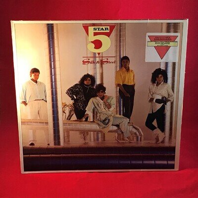 FIVE STAR Silk & Steel 1986 UK VINYL LP + INNER RCA record 5 Rain Or Shine C