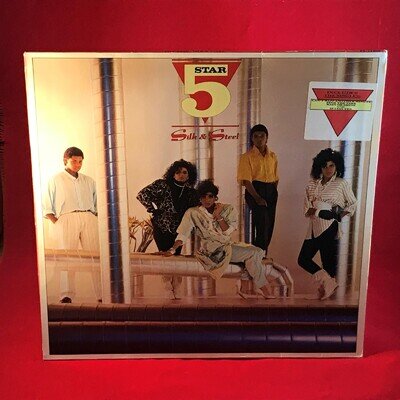 FIVE STAR Silk & Steel 1986 UK VINYL LP + INNER RCA record 5 Rain Or Shine E