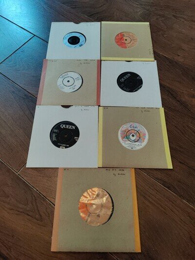 Queen freddie mercury Brian may collection of 7 - 7" Singles