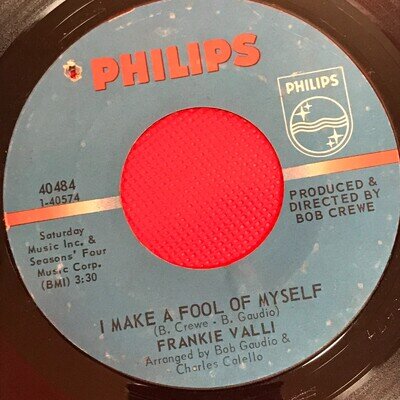 FRANKIE VALLI I Make A Fool Of Myself 1967 US 7" Vinyl single original 45