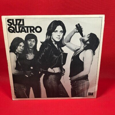 Suzi Quatro 1973 UK debut vinyl LP 48 Crash Can The Can All Shook Up RAK record