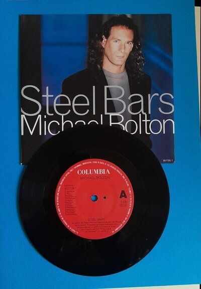 Michael Bolton 7-inch vinyl Steel Bars IMMACULATE CONDITION