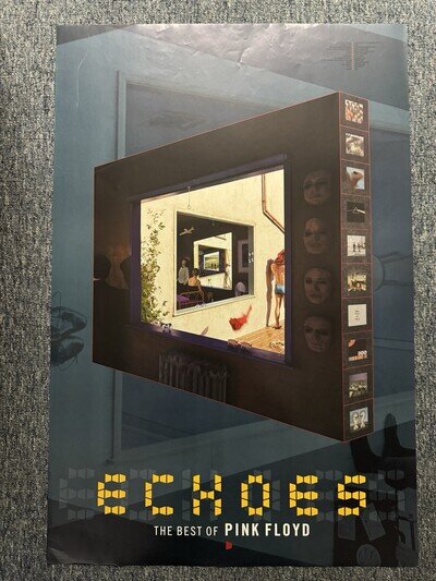 COOL VINTAGE 77x52CM LARGE RECORD STORE/BILLBOARD POSTER - PINK FLOYD (2001)