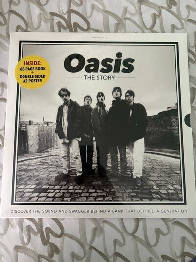 OASIS. The Story 68 Page Book & Double Sided A2 Poster Rare New Sealed RARE