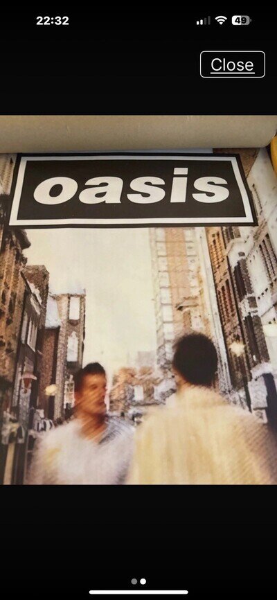 Oasis Vinyl Poster 27cm x 20 Cm Poster New & Sealed Liam Gallagher