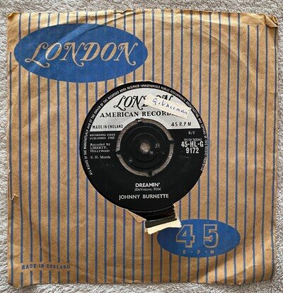 Johnny Burnette – Dreamin' / Cincinnati Fireball 7in Vinyl Record
