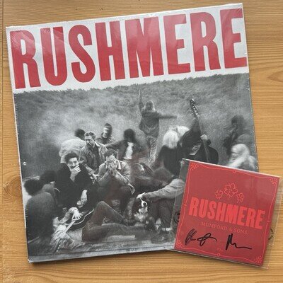 Mumford And Sons Rushmere Signed Ltd Mono Red On Clear Vinyl LP. 2025. Island.