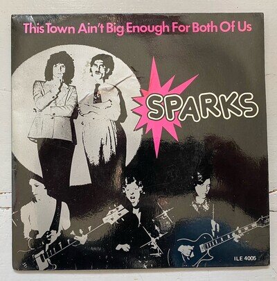 Sparks - This Town Ain't Big Enough EP Hong Kong/Malaysia/Thailand 1974 VG+
