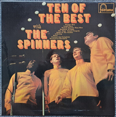 THE SPINNERS - TEN OF THE BEST - 12" VINYL LP ALBUM RECORD - EX