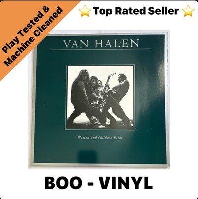 Van Halen Women And Children First Vinyl LP German Issue Warner Bros. Ex / Ex