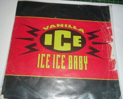 Vanilla Ice Ice Ice Baby Vinyl Single Record 1990 SBK