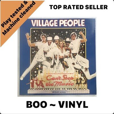 Village People Can't Stop The Music Original 1980 Soundtrack LP Vinyl Record EX