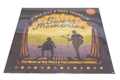 Vince Gill Paul Franklin Sweet Memories Vinyl LP Ray Price & Cherokee Cowboys