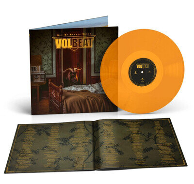 Volbeat God Of Angels Trust Lamplight Glow Vinyl LP Signed Insert