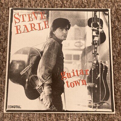 STEVE EARLE - GUITAR TOWN Vinyl LP MCA MCF 3335 1986 VG+/VG+
