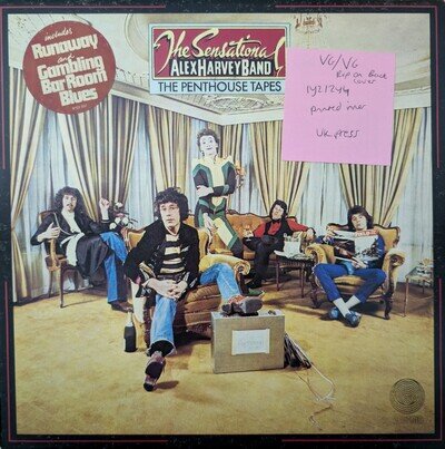 Alex Harvey Band The Penthouse Tapes Vinyl Rexord VG/VG 9102 007 1976