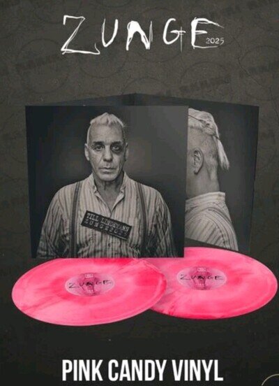 Till Lindemann Zunge 2025 Limited edition tri-fold Pink Candy Vinyl 2LP