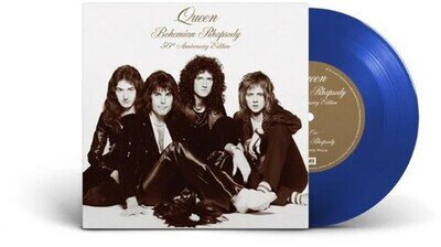 Queen & Adam Lambert - Bohemian Rhapsody - Blue Colored Vinyl [New 7" Vinyl] Blu