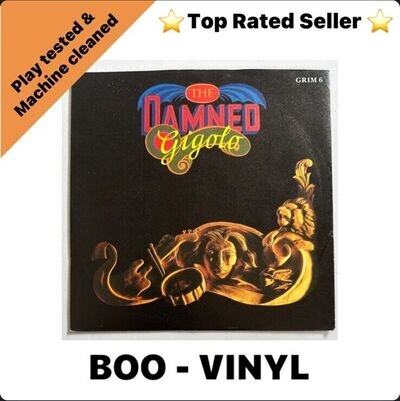 The Damned – Gigolo - 7" Single Red Vinyl Record UK 1986 Punk / Goth NM / EX