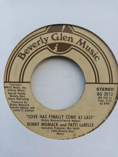 Bobby Womack and Patti LaBelle - Love Has Finally Come At Last - Beverly Glen