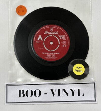 The Chi-Lites - The Devil Is Doing His Work 7” Promo Copy Soul Funk Vinyl VG+