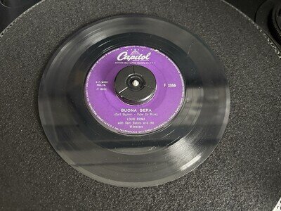 Louis Prima Buona Sera 7” Vinyl Record Single VG