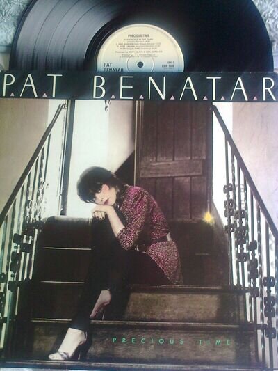 PAT BENATAR LP PRECIOUS TIME 1981 WITH POSTER 9 TRACKS LYRICS ON INNER SLEEVE