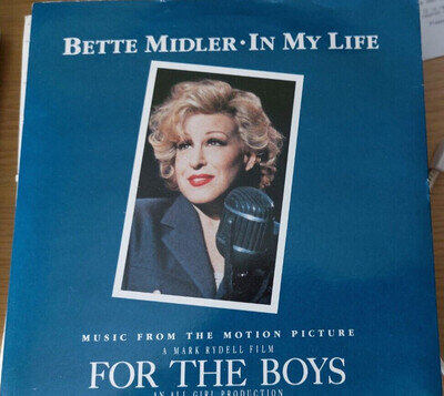 Bette Midler - In My Life (7") vinyl in excellent un played condition