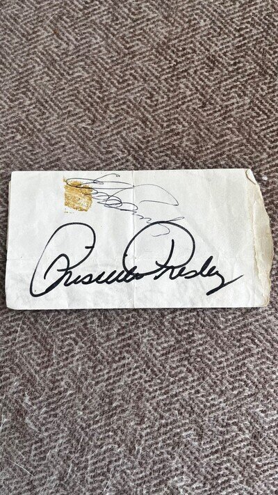 authentic elvis presley and priscilla presley autographs