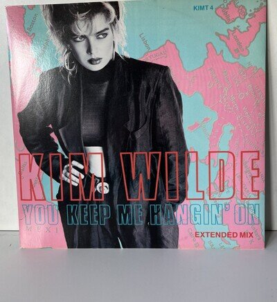 Kim Wilde You Keep Me Hangin' On (Extended Mix) 12" Vinyl 1986 Vgc