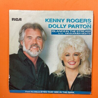 Kenny Rogers/Dolly Parton, Islands in the Stream/B/W Midsummer Nights 7’ Record