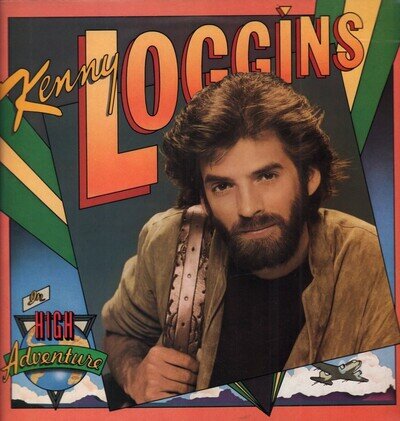 Kenny Loggins High Adventure LP vinyl UK Cbs 1982 has gold demo stamp on back of