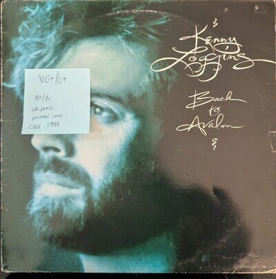 Kenny Loggins Back To Avalon Vinyl Record VG+/G+ 461004 1988