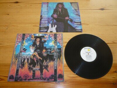 STEVE VAI PASSION AND WARFARE VINYL ALBUM RECORD LP 1990+INNER GRUB 17 NEAR MINT