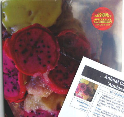 ANIMAL COLLECTIVE 10" Applesauce + MP3s 500 ONLY + PROMO INFO SHEET Vinyl SEALED