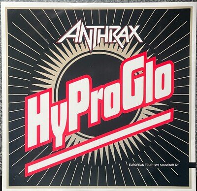 Anthrax Hy pro glo 1993 Uk Elektra Vinyl 12 " Ekr 178 Ex / Ex