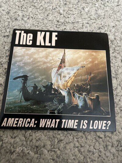 The KLF - America: What Time Is Love 7” Black Vinyl Single KLF Communications