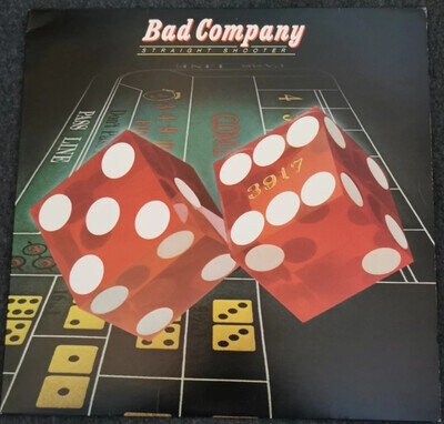 Bad Company Straight Shooter LP UK 1st Press GREAT AUDIO! [Ex/Ex] bsv.