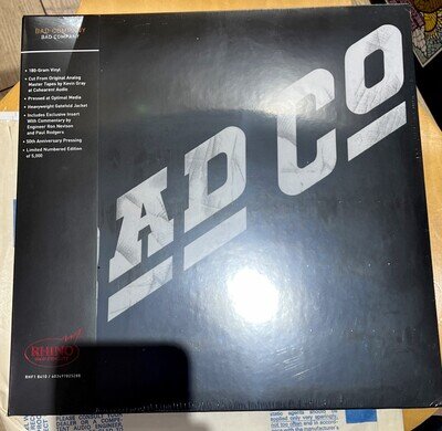 Bad Company “Bad Company” Rhino High Fidelity Ltd/ed numbered LP NEW SEALED